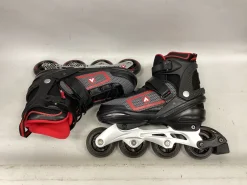 Used Airwalk ADJ 6-7.5 Senior Rec Fitness Skates Black Adjustable