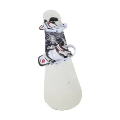 Used ALIBI MOTIVE/BURTON FS BINDINGS Womens Board/Bindings White 145 cm