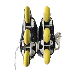 Used Alkali RPD LITE ADJ Y11-1 SKATES Roller Hockey Skates Black Adjustable