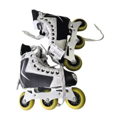Used Alkali RPD LITE ADJ Y11-1 SKATES Roller Hockey Skates Black Adjustable
