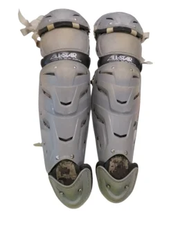 Used All Star LG1216S7X Catchers Leg Guards Grey Adult
