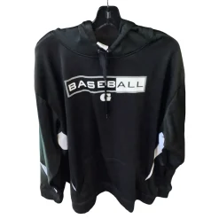 Used Alleson BASEBALL HOODIE L.S. Sweatshirt M Black 2X