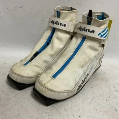 Used Alpina ALL ROUND Womens NNN XC Ski Boots White W 06 / JR 04-04.5