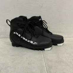 Used Alpina Boys NNN XC Ski Boots Black JR-02