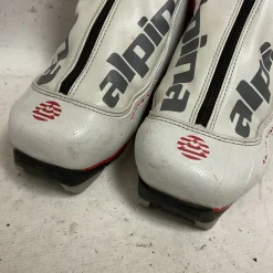 Used Alpina R COMBI JR Boys NNN XC Ski Boots White W 06 / JR 04-04.5