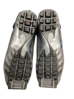 Used Alpina SKATE BOOT Boys NNN XC Ski Boots Grey W 05-05.5 / JR 03.5-04