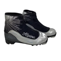 Used Alpina Womens NNN XC Ski Boots Black W 05-05.5 / JR 03.5-04