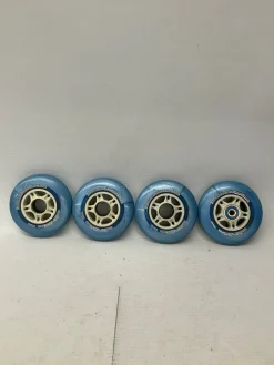 Used AM WING 4 PK BLUE NO BEARINGS Inline Wheels 90MM
