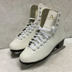 Used American Athletic 522 Women’s Figure Skates White Senior 8