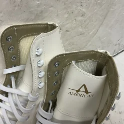 Used American Athletic 522 Women’s Figure Skates White Senior 8