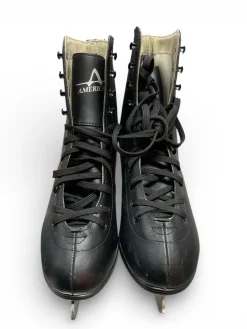 Used American Athletic BLACK FIGURE SKATE S9 Mens Figure Skate Black Senior 9
