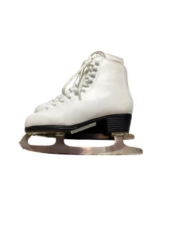 Used American Athletic CLASSIC Girls Figure Skate White Junior 05