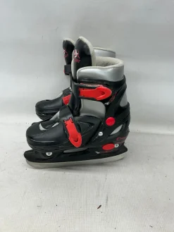 Used American Athletic COUGAR ADJ Boys Softboot Skate Black Adjustable