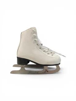 Used American Athletic FIGUER SKATE SZ Y 11 Girls Figure Skate White Youth 11.0
