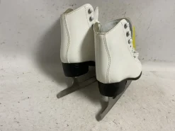 Used American Athletic Girls Figure Skates White Junior 01