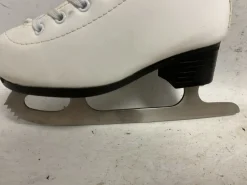 Used American Athletic Girls Figure Skates White Youth 12.0
