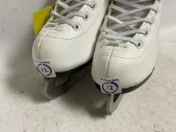 Used American Athletic Girls Figure Skates White Youth 12.0
