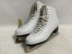 Used AMERICAN Women's Figure Skates White Senior 7
