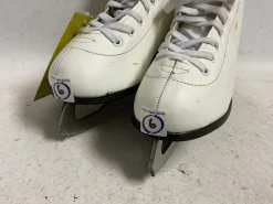 Used AMERICAN Women's Figure Skates White Senior 6