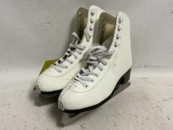 Used AMERICAN Women's Figure Skates White Senior 6