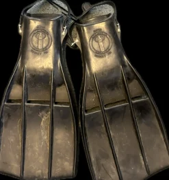 Used Aqua Lung SUPER ROCKET FIN Underwater Fins Black L/XL