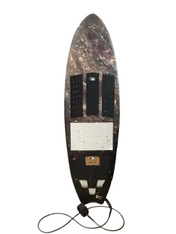 Used AQUBONA WAKE/SURF BOARD Surf Wakeboard Black 168 cm