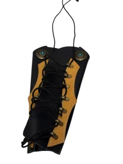 Used Archery Leather Gauntlet