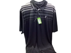 Used Ashworth ASHWORTH POLO S.S. Golf Shirt M Black XL