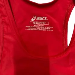 Used Asics Wrestling Singlet Red MD