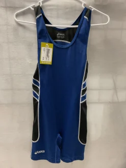 Used Asics Wrestling Singlet Navy Blue XS