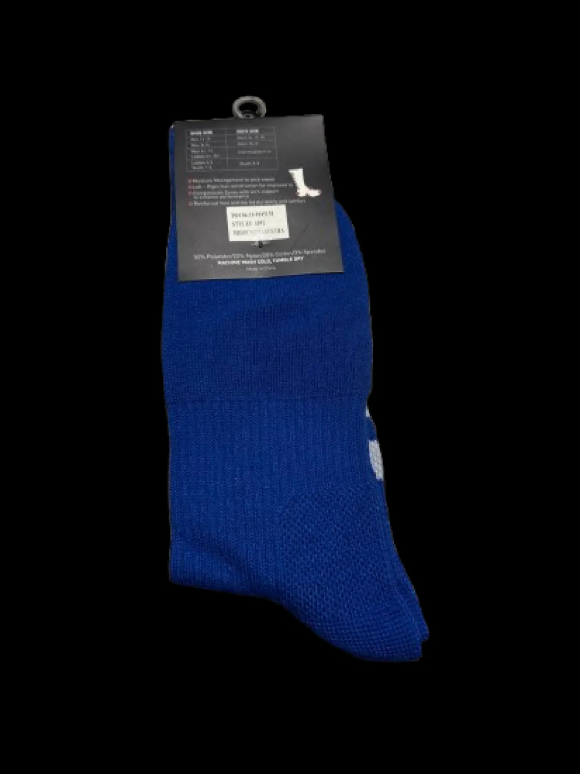 Used Augusta COLOR BLOCK CREW SOCK Athletic Royal Blue M/L