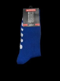 Used Augusta COLOR BLOCK CREW SOCK Athletic Royal Blue M/L