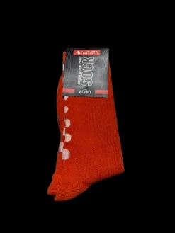 Used Augusta COLOR BLOCK CREW SOCK Athletic Orange M/L