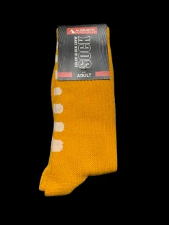 Used Augusta COLOR BLOCK CREW SOCK Athletic Gold M/L