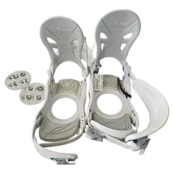 Used Avalanche SNOWBOARD BINDINGS Womens Binding Only White S/M