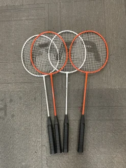 Used BADMINTON RACQUET 4-SET Adult Badminton Racquet Orange Unknown