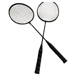 Used BADMINTON RACQUET SET Adult Badminton Racquet Black Unknown