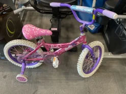 Used BARBIE TRAINING WHEEL BIKE Training Wheel Bike Girls Pink 16