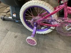 Used BARBIE TRAINING WHEEL BIKE Training Wheel Bike Girls Pink 16