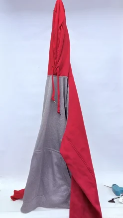 Used BASEBALL HOODIE Other Clothing Red/Grey 2X