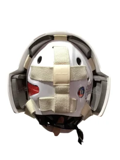 Used Bauer 930 GOALIE MASK Junior Goalie Helmet/Mask White S/M