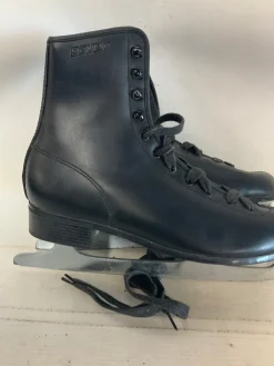 Used Bauer BLACK Mens Figure Skate Black Senior 7