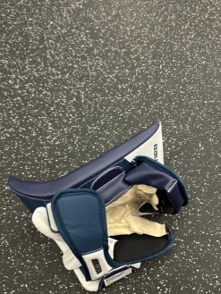 Used Bauer GSX BLKR Junior Goalie Blocker Navy Blue