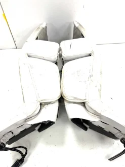 Used Bauer HYPERLITE 2 Goalie Leg Pads Senior White 35"