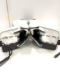 Used Bauer HYPERLITE 2 Goalie Leg Pads Senior White 35"