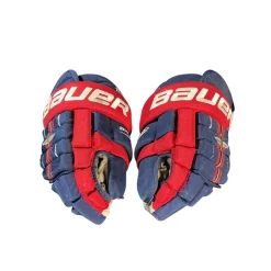 Used Bauer 14IN BAUER BHPRO GLOVES Senior Gloves Navy Blue 14"