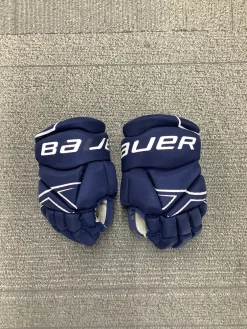 Used Bauer NSX Youth Gloves Navy Blue 8"