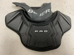 Used Bauer PRO CERTIFIED Hockey NECK GUARD Black Senior