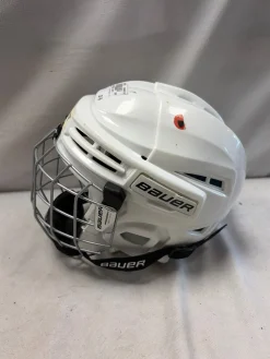 Used Bauer PRODIGY YOUTH Helmet Cage Combo White SM