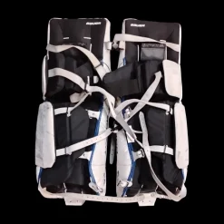 Used Bauer R5000 Goalie Leg Pads Junior Royal Blue 28"